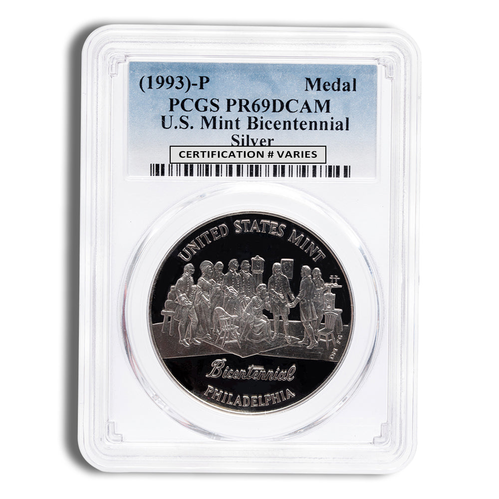 1993-P Bicentennial Silver Medal PCGS PR69