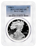 1988-S Proof Silver Eagle PCGS PR70