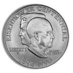 1990-W $1 Eisenhower Silver Commem - BU
