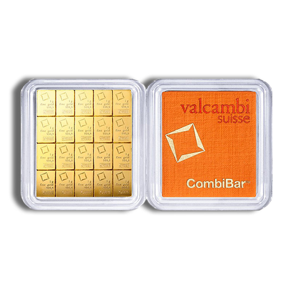 20 x 1 gram.9999 Valcambi CombiBar™ Gold (In Assay)