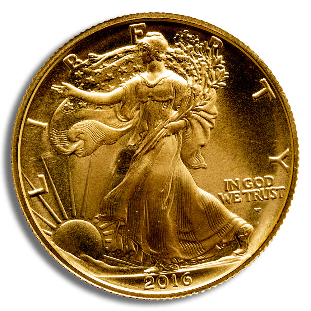 2016-W 1/2 oz Gold Walking Liberty Centennial Coin w/OGP
