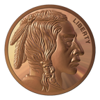 1 oz Copper Round - Buffalo Design