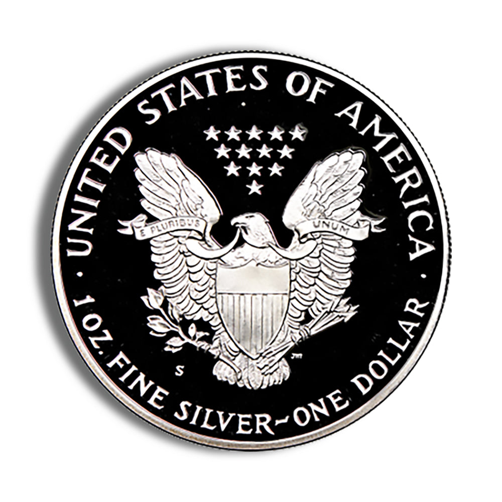 1986-S Proof Silver Eagle with Box & COA