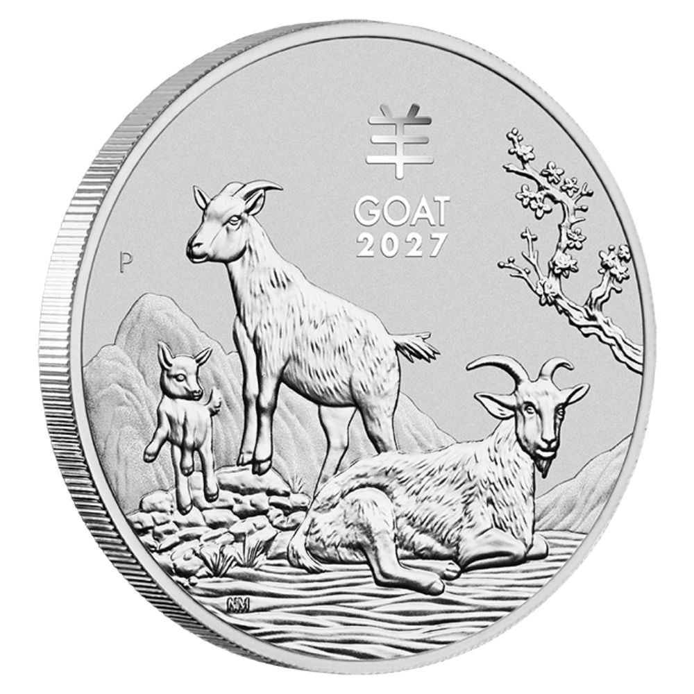 2027 1/2 oz Australia Silver Lunar Goat BU - Series III