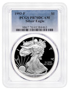1993-P Proof Silver Eagle PCGS PR70