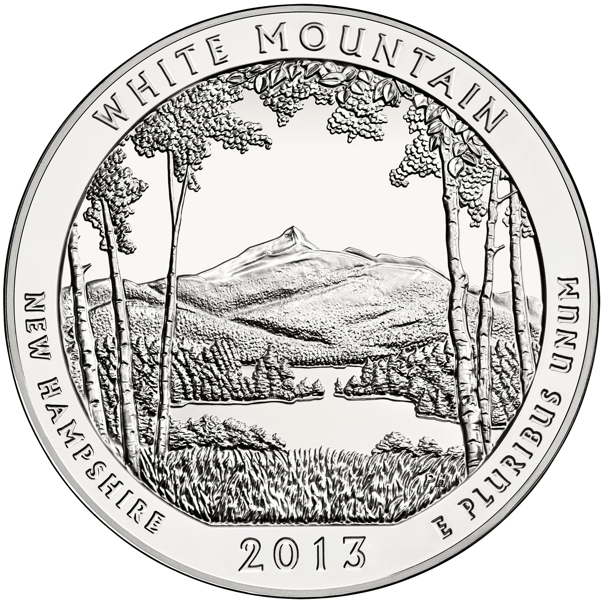 2013 5 oz ATB White Mountain Silver Coin - BU