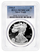 1999-P Proof Silver Eagle PCGS PR70