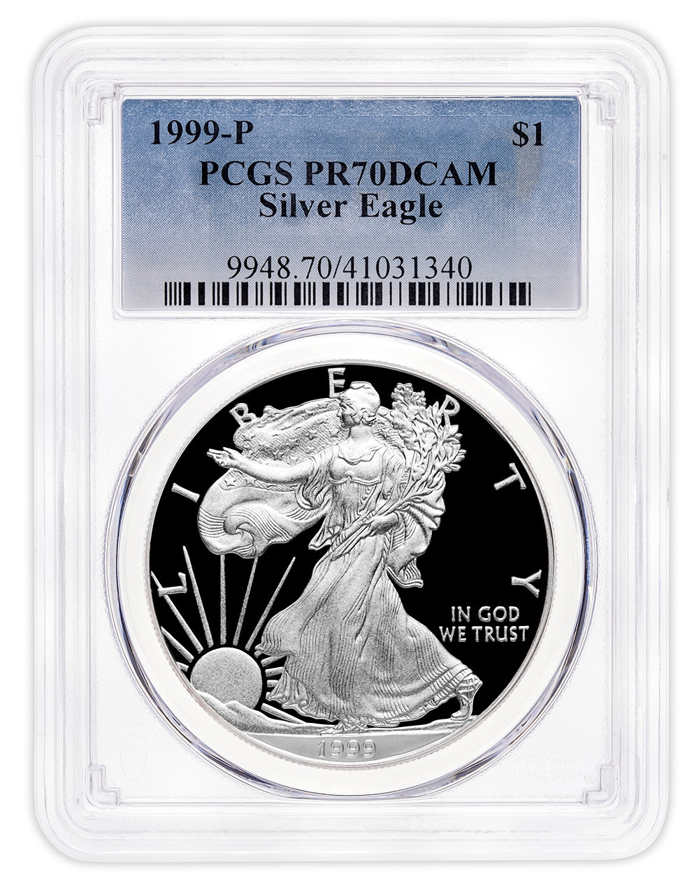 1999-P Proof Silver Eagle PCGS PR70