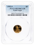 1992-P 1/10 oz Proof Gold Eagle $5 PCGS PR70