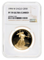 1994-W 1 oz Proof Gold Eagle $50 NGC PF70