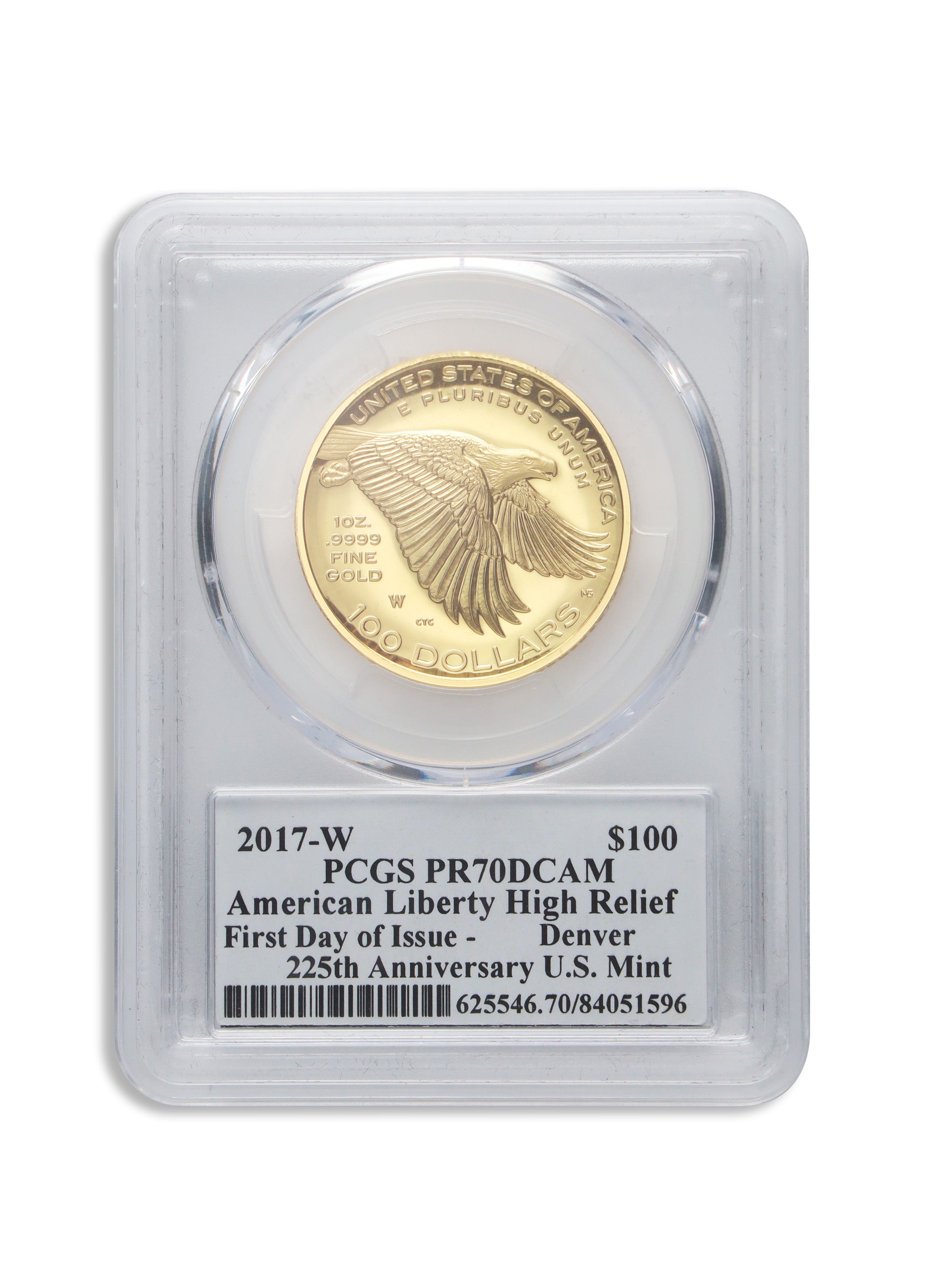 2017-W American Liberty High Relief Gold Coin PCGS PR70 FS