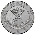 1.25 oz St. Helena Standing Lion Guinea Silver Coin (Year Varies)