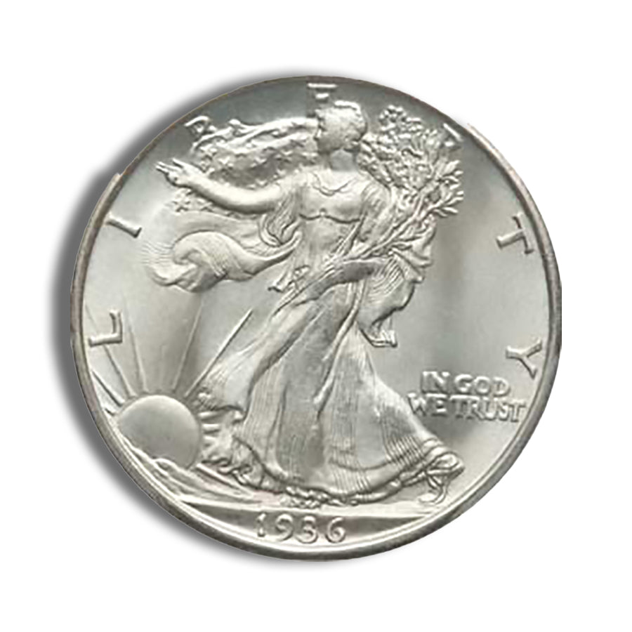 $1 FV 90% Silver Walking Liberty Half Dollars - BU